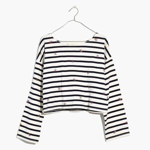 Madwell Crosstitch Embroidered Supercrop Long Sleeve